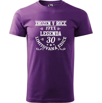 Pánské oblečení DOBRÝ TRIKO Pánské tričko s potiskem Limitovaná edice 30 Velikost: XL, Barva: Fialová