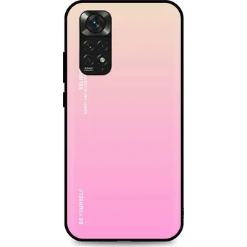 Pouzdro na mobilní telefon Kryt Xiaomi Redmi Note 11 pevný duhový meruňkový (obal neboli pouzdro na Xiaomi Redmi Note 11)