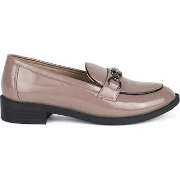 Dámské mokasíny Lakované béžové mokasíny dámské GD-FL737TA Velikost: 36