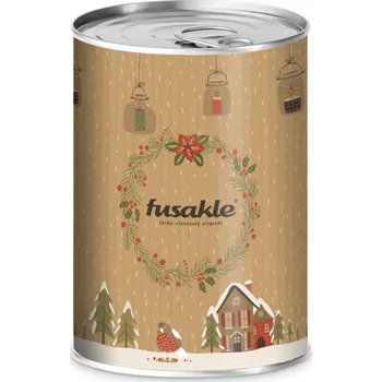 Vánoční dekorace Fusakle Konzerva Vánoční světélka hnědá
