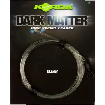KORDA - Koncová montáž Dark Matter Ring Swivel Leader 18,1 kg 1 m Clear