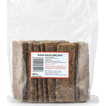 Pamlsek pro psa Sušené masové plátky jelení 500g