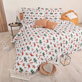 Vánoční povlečení bavlněné Felicitas EMI: Standardní set jednolůžko obsahuje 1x 200x140 + 1x 90x70