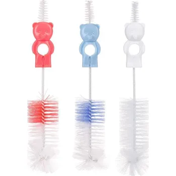 Canpol babies Kartáč na čištění láhví a dudlíků sada Modrá