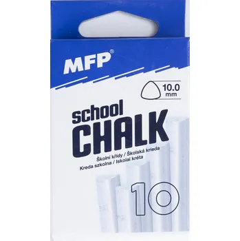 Křídy trojhranné neprášivé 10ks bílá