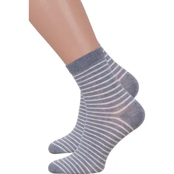 Dámská móda Dámské klasické ponožky 099/019 Steven Barva/Velikost: šedá / 35/37