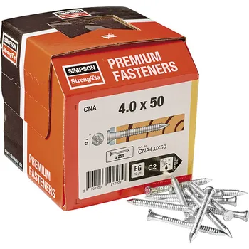 Tesařské kování SIMPSON konvexní hřebík CNA 4.0x100 balení 250 ks, pozink, s certif.