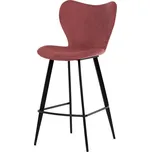 Autronic Židle barová, červená látka, černá podnož - AUB-1068 RED2