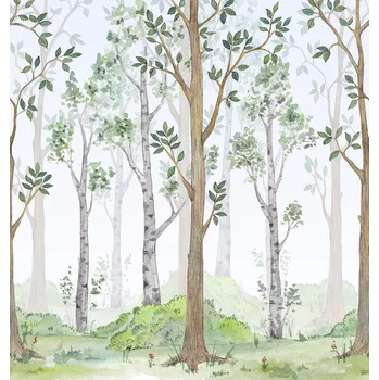 Tapeta Decoprint Vliesová obrazová tapeta na zeď, stromy, les, CW6040-1, Cute Walls, Decoprint, velikost 2,65 x 2,8 m