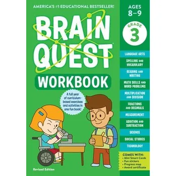 Cizojazyčná kniha Brain Quest Workbook: 3rd Grade (Revised Edition) - A. Meyer, Janet a Publishing, Workman