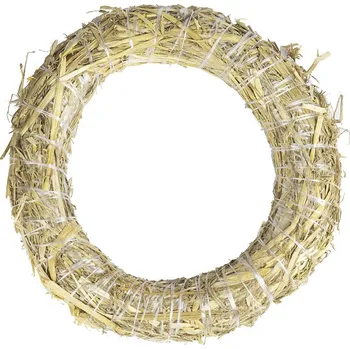 Věnec Slaměný věnec 18cm