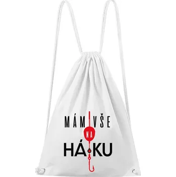 DOBRÝ TRIKO Bavlněný batoh Mám vše na háčku Barva: Bílá