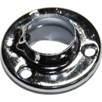 Nábytkové kování Držák šatní tyče pro průměr 25 mm, nikl