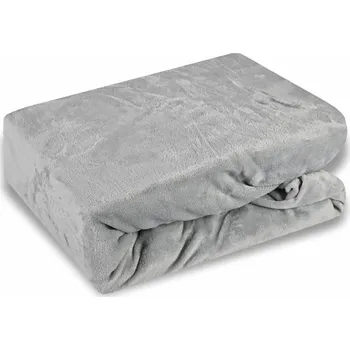 Prostěradlo Prostěradlo z mikroplyše šedé EMI: Prostěradlo 90(100)x200