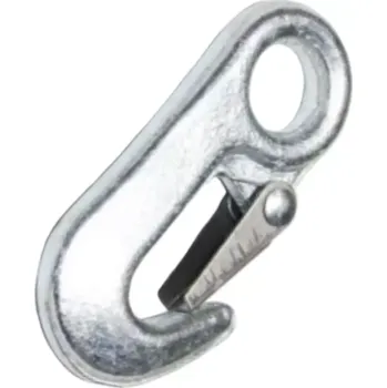 Tesařské kování Hák vlečný s okem a pojistkou, 3500kg, Zn