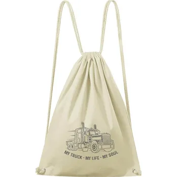Městský batoh DOBRÝ TRIKO Bavlněný batoh s potiskem My truck Barva: Natural
