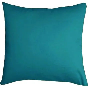 Povlak na dekorativní polštářek Povlak na polštářek bavlněný satén UNI - petrolejový 70x90