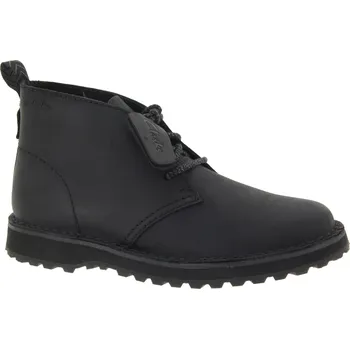 Pánské tenisky CLARKS Pánský kožený černý kotník 26179716-BLACK-267 Velikost 41