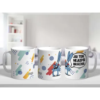 Hrnek pro bratra Jsi ten nejlepší brácha - Modrá