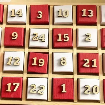 Dřevěný adventní kalendář – kreativní sada