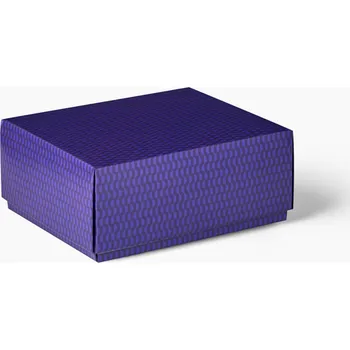 Dárková krabička Vzorovaná fialová dárková krabička