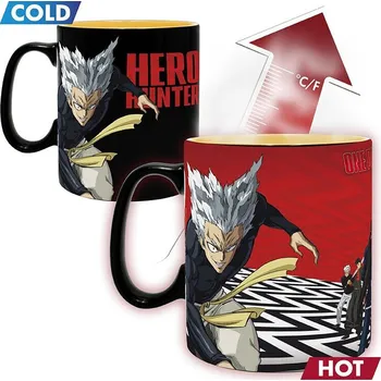 Měnící hrnek One Punch Man - Saitama & Garou