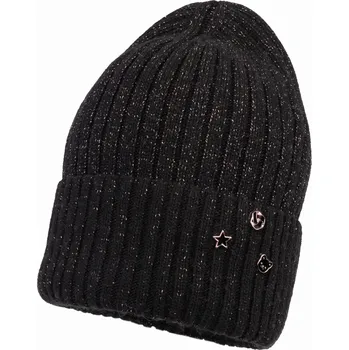 Kojenecké oblečení Dívčí zimní čepice Mancera Jamiks JZH456 černá - vel. 52,56 - 52