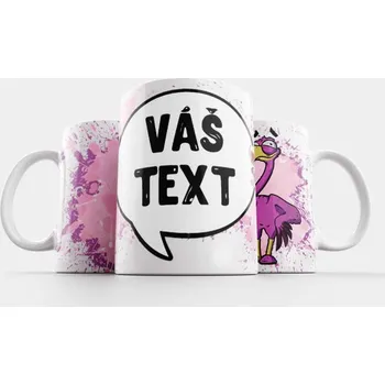 Hrnek Plameňák (Text na přání) - Modrá