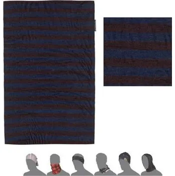 Šátek SENSOR TUBE MERINO AIR šátek multifunkční modrá/vínová pruhy Rozměry šátku: 51 x 24 cm