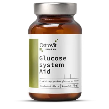 Doplněk stravy OstroVit Pharma - Glucose System Aid, 90 kapslí