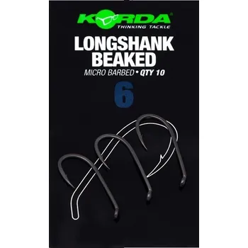 Rybářský háček Korda háčky Longshank Beaked Barbed 10 ks Varianta: vel. 6 (KLSB6)