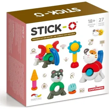 Stavebnice Magformers Magformers 902010 Kočka a pes 27 dílků