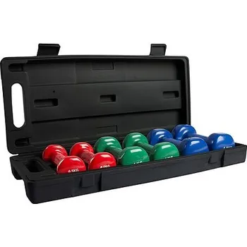 Sada vinylových činek s pouzdrem VIRTUFIT Dumbbellset
