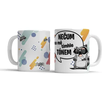 Hrnek NEČUM na mě tímhle TÓNEM - Modrá