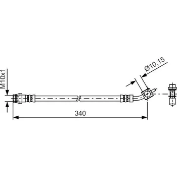 Brzdová hadice Brzdová hadice BOSCH 1 987 481 423