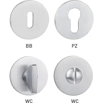 Dveřní kování TI - ROZETA - R 5S rozety BB BN - Broušená nerez (16)