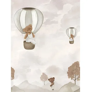 Tapeta Decoprint Dětská vliesová obrazová tapeta na zeď, balony, medvídci, CW6135-2, Cute Walls, Decoprint, velikost 2,12 x 2,8 m