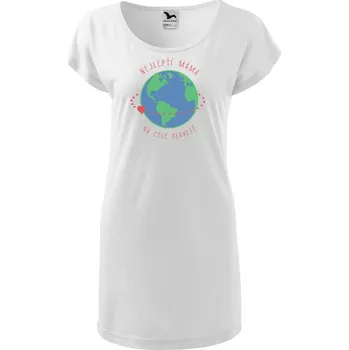 Dámské tričko DOBRÝ TRIKO Dámské tričko/šaty s potiskem Nejlepší máma Velikost: XL, Barva: Bílá