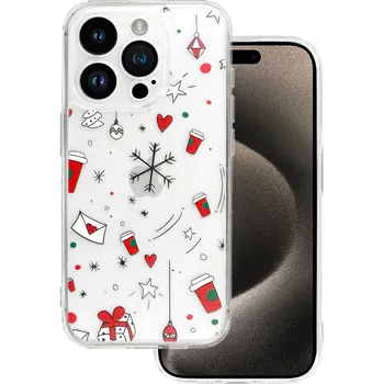 Pouzdro na mobilní telefon Zadní kryt TEL PROTECT Christmas Clear iPhone 15 Pro Max Design 3