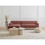 Čalouněná pravostranná rohová pohovka vínová stylová sedačka nábytek do obývacího pokoje Beliani