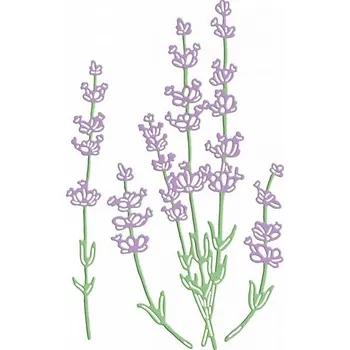 Výtvarná sada Vyřezávací šablony dpCraft - levandule