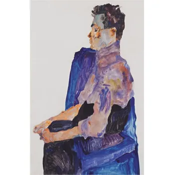 Plakát Plakát, Obraz - Man in Purple, Egon Schiele