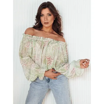 Dámská halenka Dámská elegantní halenka MORALES RY2369 Barva: Zelená, Velikost: ONE SIZE