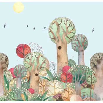 Tapeta Decoprint Dětská vliesová obrazová tapeta na zeď, krajina, les, CW6049-2, Cute Walls, Decoprint, velikost 2,65 x 2,8 m