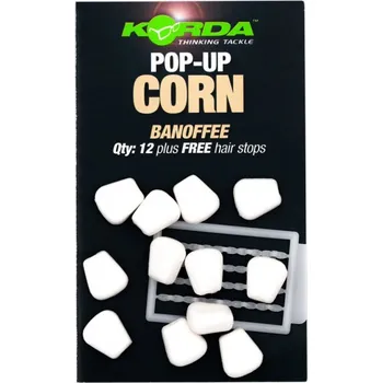 Umělá nástraha Korda umělá kukuřice Pop Up Corn 12 ks Varianta: Banofee - bílá (banán-smetana) (KPB24)