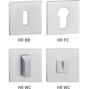 Dveřní kování TI - ROZETA - HR 5S rozety PZ BN - Broušená nerez (16)