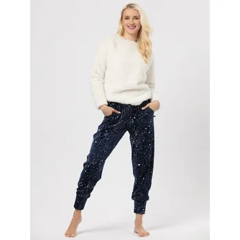 Dámské noční prádlo Key pyžamo dámské LHS 911 - modrá, XL (Dámské pyžamo dlouhé)