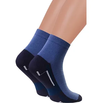 Pánské ponožky STEVEN Pánské kotníkové ponožky 054/286 Steven. Barva/Velikost: jeans / 41/43