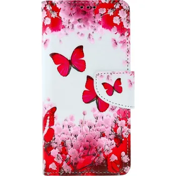 Pouzdro na mobilní telefon Pouzdro Xiaomi Redmi Note 13 Pro knížkové Růžoví motýlci (kryt neboli obal na Xiaomi Redmi Note 13 Pro)