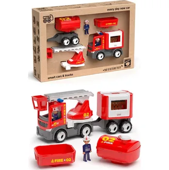 Figurka ECO MultiGO Fire set - figurky Igráčků hasičů s auty
